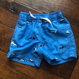 Hannah Andersson boys whale swim trunks 2t